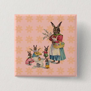 Ostern Bunny Chicken Bunny Egg Button