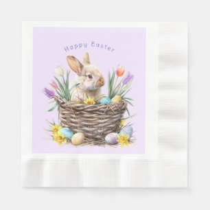 Ostern Bunny Egg Korb Frühlingstraining Serviette