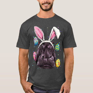 Ostern Bunny Hippo Funny Osterfest Wandern T-Shirt