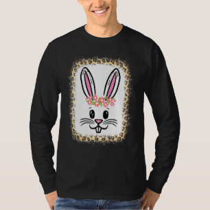 Ostern Bunny Rabbit Face Blume Niedlich Girls T-Shirt