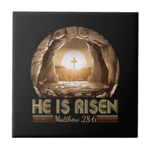 Ostern Christlich Er ist auferstanden Jesus  Fliese