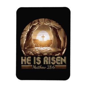 Ostern Christlich Er ist auferstanden Jesus Magnet