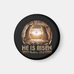 Ostern Christlich Er ist auferstanden Jesus Magnet