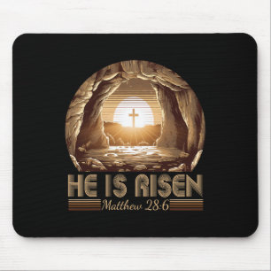 Ostern Christlich ist er riskiert Jesus leere Tomb Mousepad
