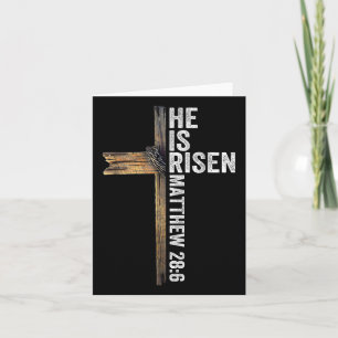 Ostern Christlich ist er riss Sun Auferstehung Män Karte