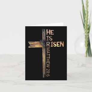 Ostern Christlich ist er riss Sun Auferstehung Män Karte