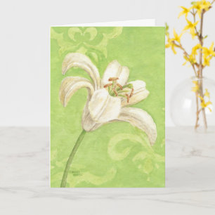 Ostern Christliche Weiße Lily Elegance Joy Segeln Karte