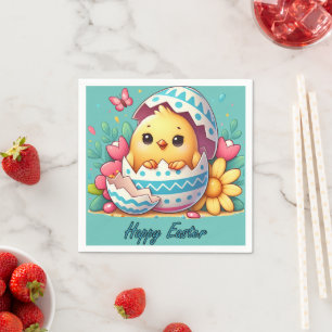 Ostern - das Abenteuer des kleinen Küken Serviette