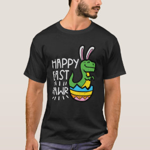 Ostern Dino Bunny Egg Happy East Rawr Trex Boys Ki T-Shirt