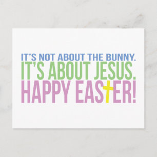 Ostern dreht sich um Jesus Feiertagspostkarte