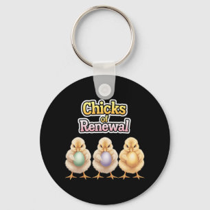Ostern durch Niedliche Renewal-Chicks Schlüsselanhänger