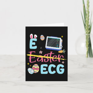 Ostern E ist für Ecg Ekg Krankenschwester Kardiolo Karte