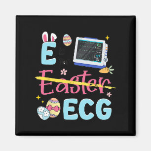 Ostern E steht für Ecg Ekg Krankenschwester Kardio Magnet