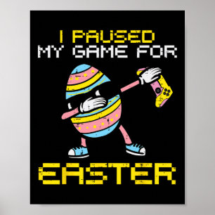Ostern-Ei-Dab-Gamer-Jungs-Kinder-Toddler-Jugendlic Poster
