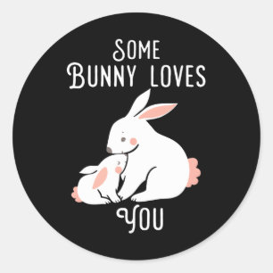 Ostern Einige sonnige Lieben Sie sonnigen Rabbi Runder Aufkleber