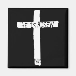 Ostern Er ist wahrlich auferstanden Bibelvers aus Magnet