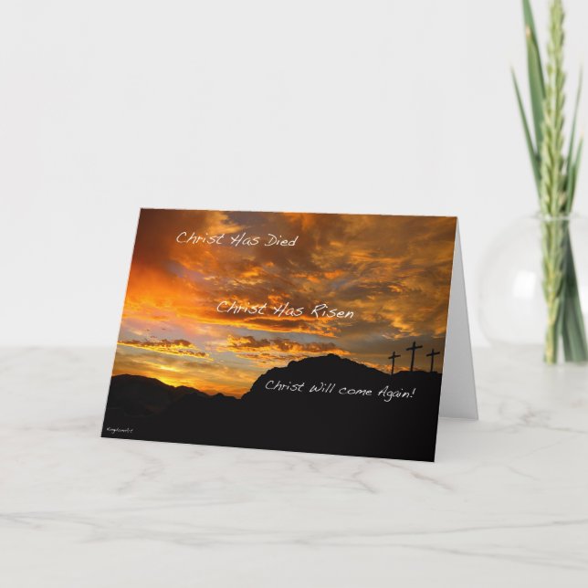 Ostern Feiertagskarte (Vorderseite)