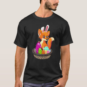 Ostern Fox Holiday Bunny Ears Colour Egg Jagd T-Shirt