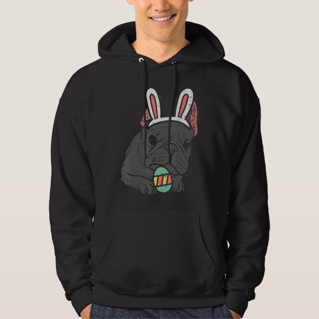 Ostern Französischer Bulldog Bunny Niedlich Franzö Hoodie (Vorderseite)