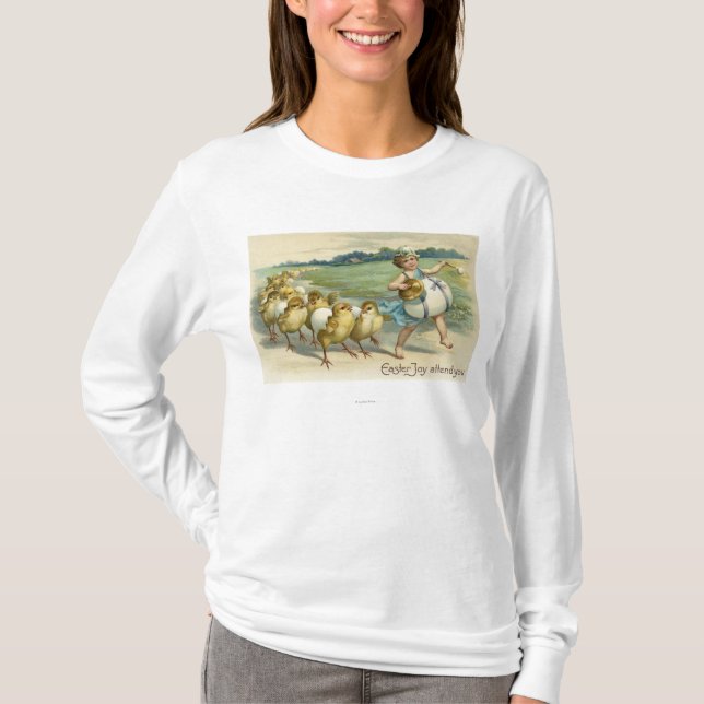 Ostern-Freude nehmen an YouChicks in einer Parade T-Shirt (Vorderseite)