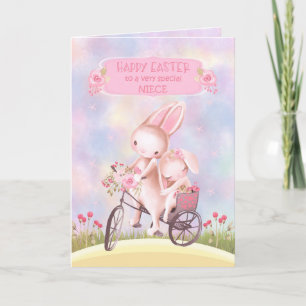Ostern für Nichte Sweet Bunnies auf dem Bike Karte