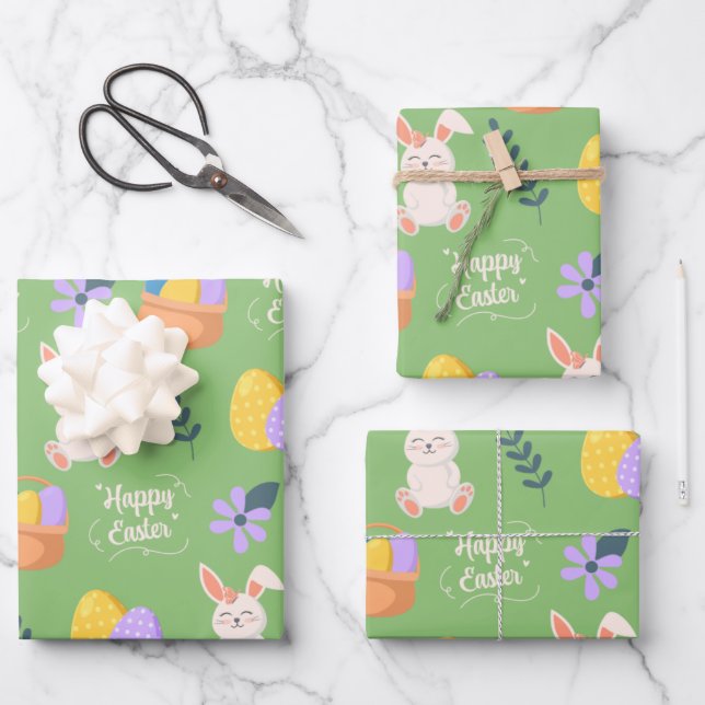 Ostern Geschenkpapier Set (Vorderseite)