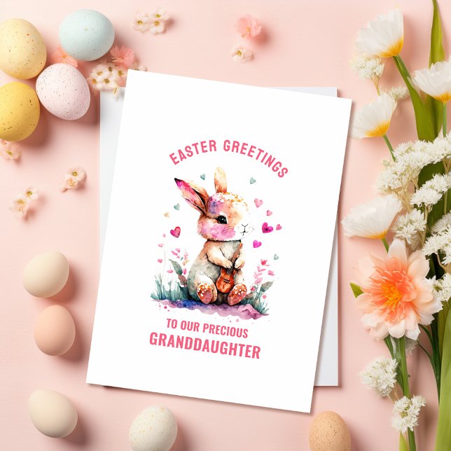 Ostern Gruß Grandtochter Gitarre Bunny Karte (Von Creator hochgeladen)
