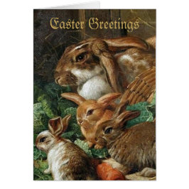 Ostern-Gruß-… Vintage Bild-Ostern-Karte