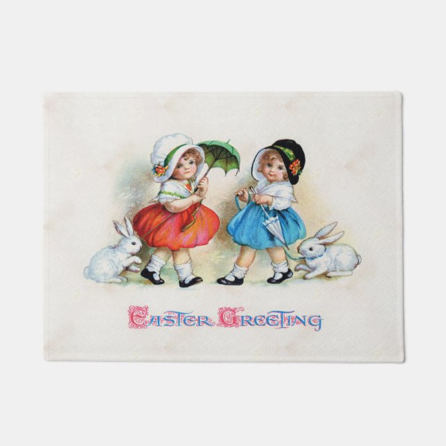 Ostern-Grüße Fußmatte (Vorderseite)