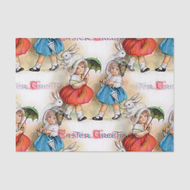 Ostern-Grüße Seidenpapier (Vorderseite)