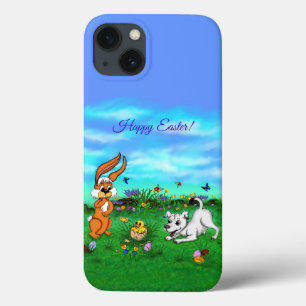 Ostern - Hündchen Kapuzinerkolben und Küken Case-Mate iPhone Hülle