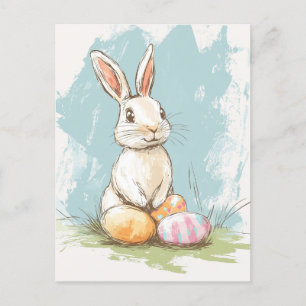 Ostern im Vintage-Stil Postkarte