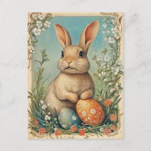 Ostern im Vintage-Stil Postkarte