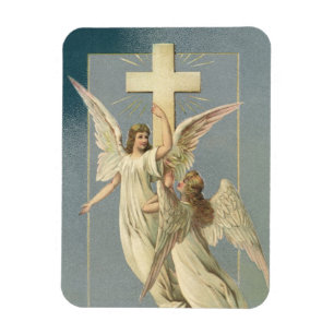 Ostern im Vintage-Stil, viktorianische Engel mit e Magnet