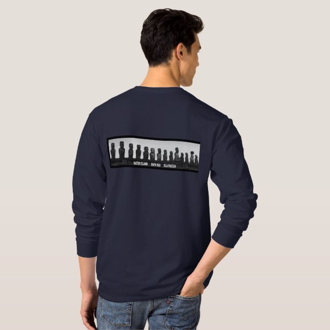Ostern-Insel-Andenken-Shirt T-Shirt (Schwarz voll)