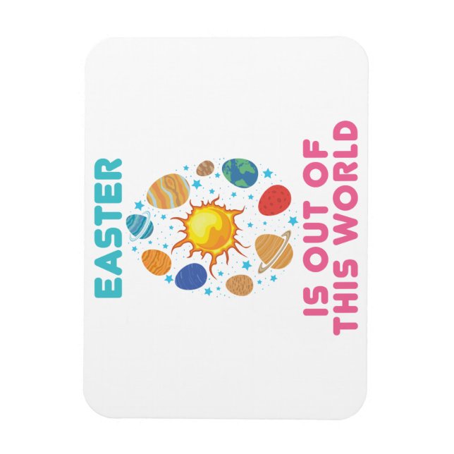 Ostern ist aus diesem Weltraumplaneten Magnet (Vertikal)