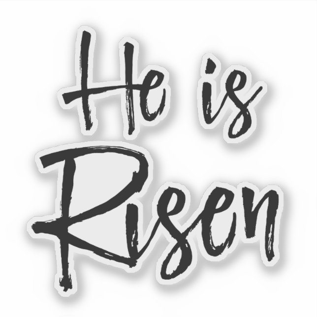 Ostern ist er Risen Aufkleber (Vorderseite)