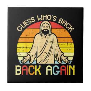 Ostern Jesus Errate Wer ist zurück Religiös Christ Fliese