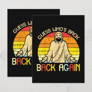 Ostern Jesus Errate Wer ist zurück Religiös Christ Karte
