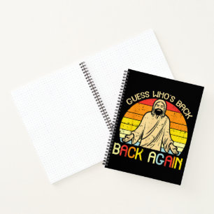 Ostern Jesus Errate Wer ist zurück Religiös Christ Notizbuch