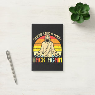 Ostern Jesus Errate Wer ist zurück Religiös Christ Post-it Klebezettel