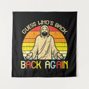 Ostern Jesus Errate Wer ist zurück Religiös Christ Wandteppich