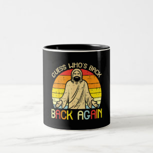 Ostern Jesus Errate Wer ist zurück Religiös Christ Zweifarbige Tasse