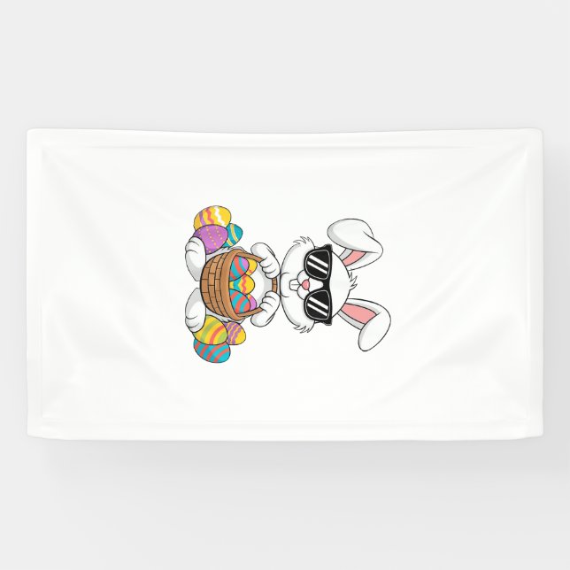 Ostern Jungen Mädchen Kinder Kleinkind Hase Kaninc Banner (Horizontal)
