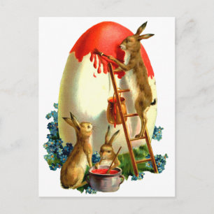 Ostern-Kaninchen Feiertagspostkarte