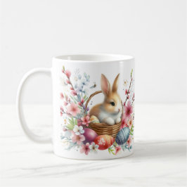 Ostern - Kaninchen mit Aquarellfarbe - Kaffeetasse