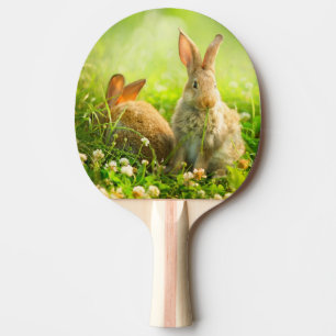 Ostern-Kaninchen Tischtennis Schläger