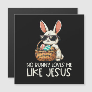 Ostern Kein Hase liebt mich wie Jesus Christlich Magnetkarte