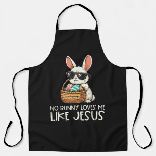 Ostern Kein Hase liebt mich wie Jesus Christlich Schürze