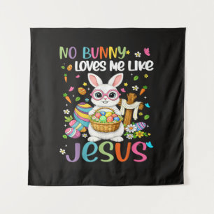Ostern Kein Hase liebt mich wie Jesus Christlich Wandteppich